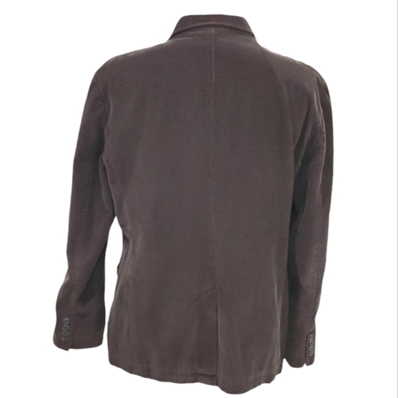 J. Crew Factory sport coat men's XL navy blue corduroy western blazer - Picture 2 of 11